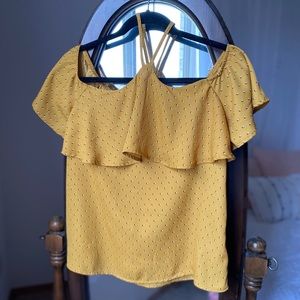 Yellow Off-The-Shoulder Top